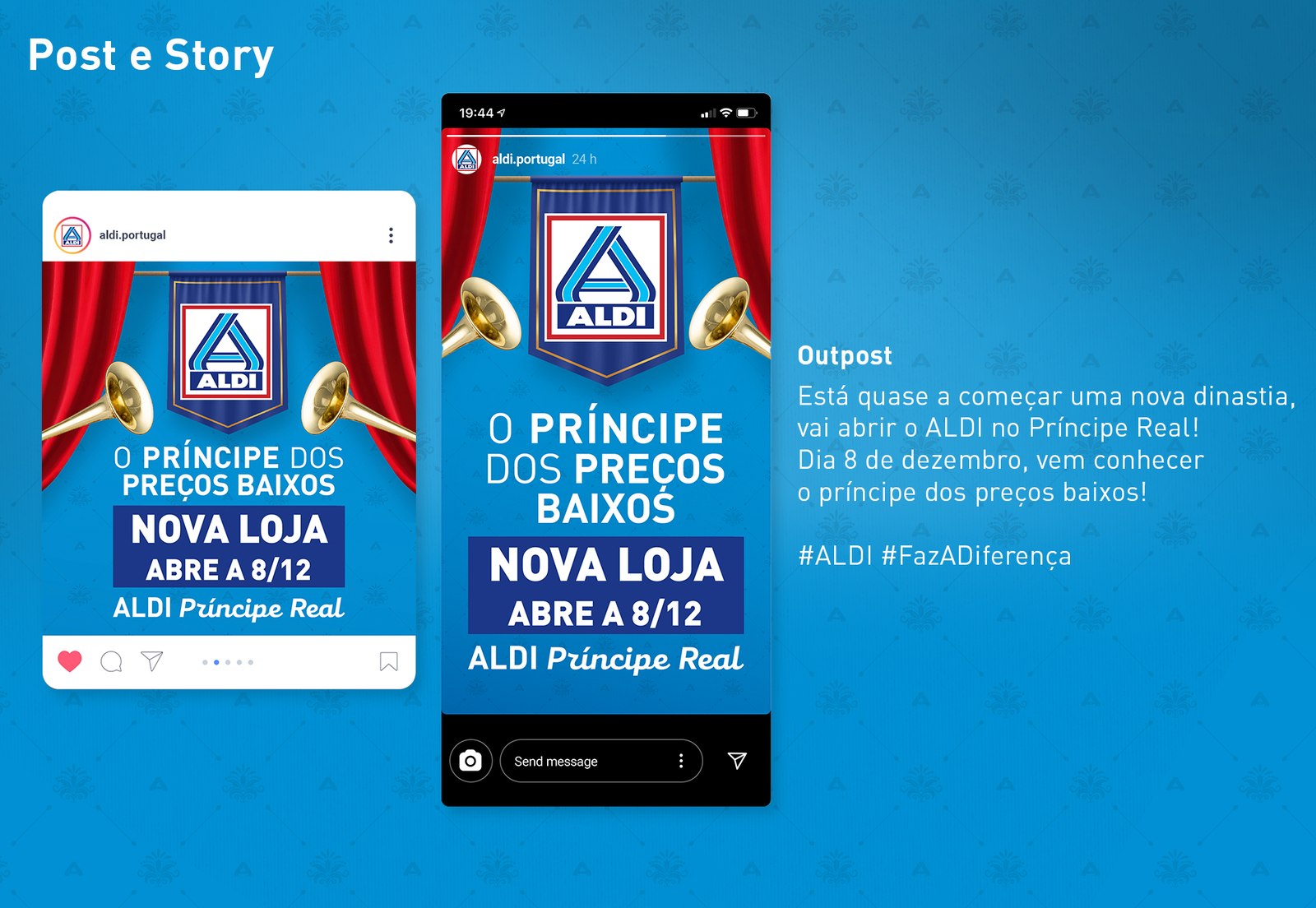ALDI Príncipe Real campaign artwork