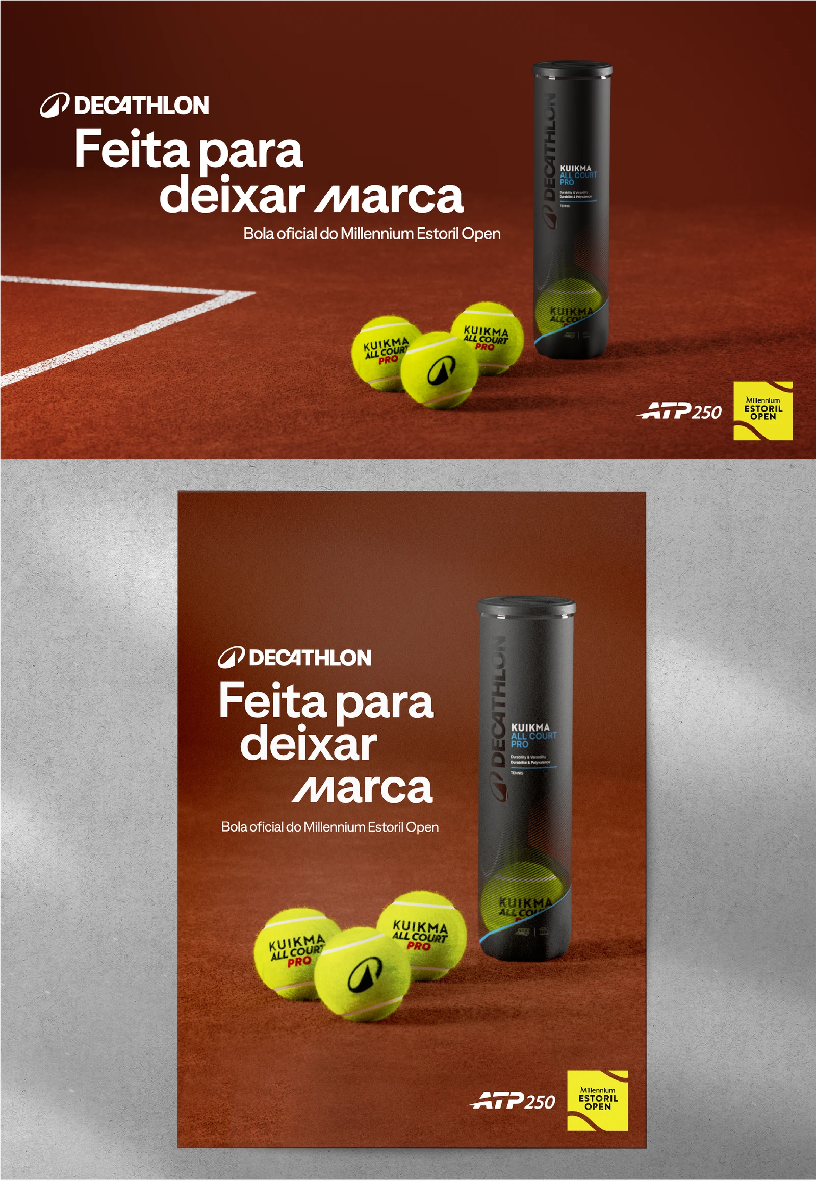 Millennium Estoril Open key visual — Feita para deixar marca