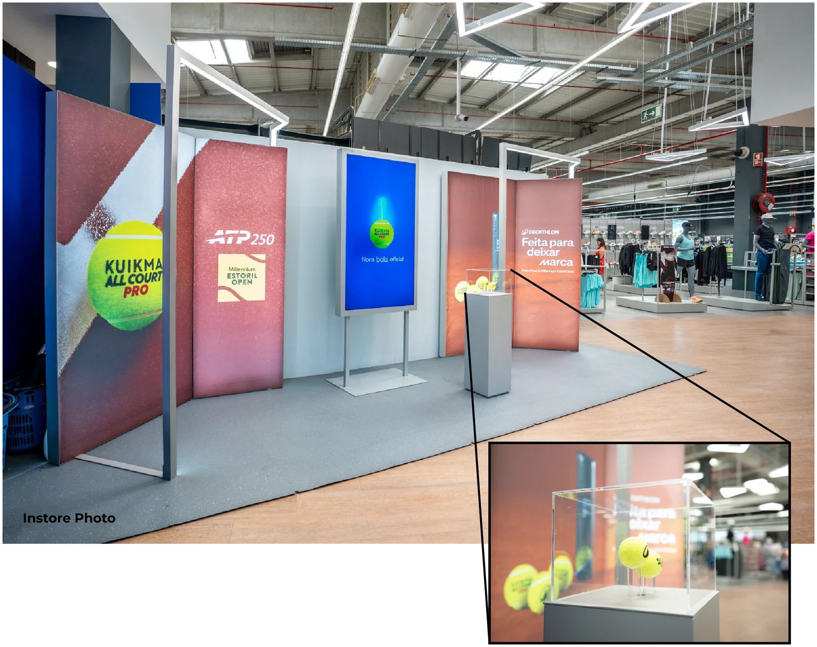 Retail stand built in store